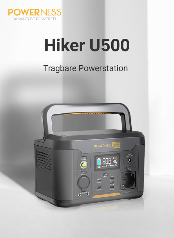 Powerness Stromspeicher 515Wh Hiker U500
